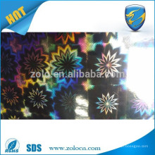 Self adhesive transparent hologram film/decoration packaging film/ holographic film